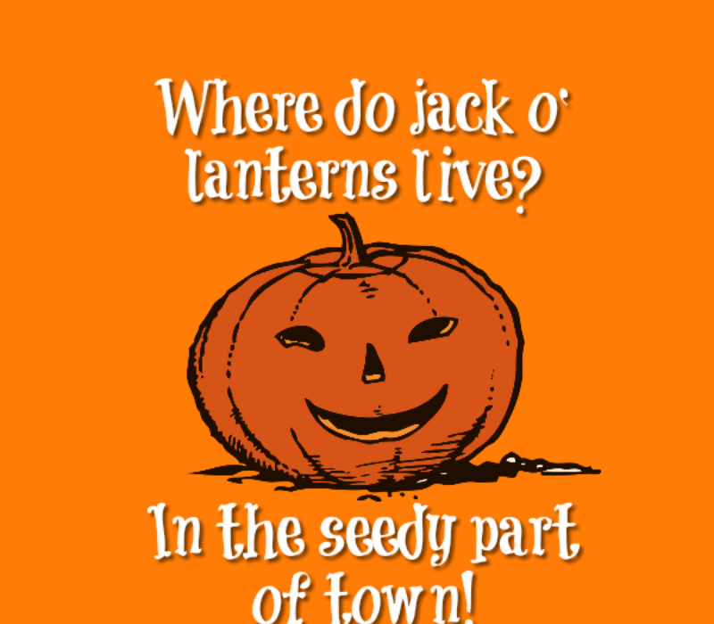 Hvor gjør jack o' lanterns live? In the seedy part of town!