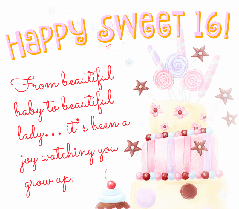   Güzel bebekten güzel bayana...'s been a joy watching you grow up. Happy Sweet 16!