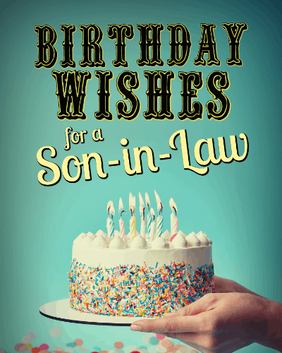 Souhaits d'anniversaire pour un gendre