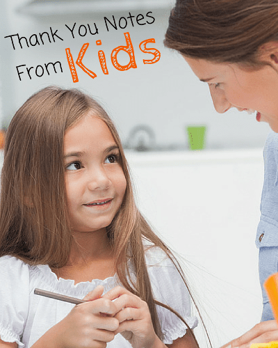   Notas de agradecimiento para niños: consejos de redacción y ejemplos