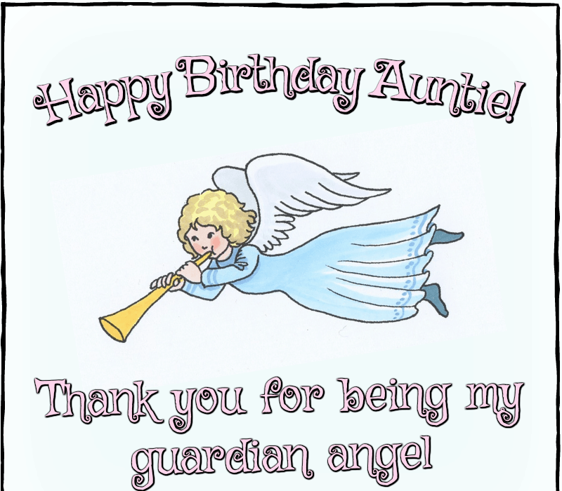   ¡Feliz cumpleaños tía! Gracias por ser mi ángel de la guarda.