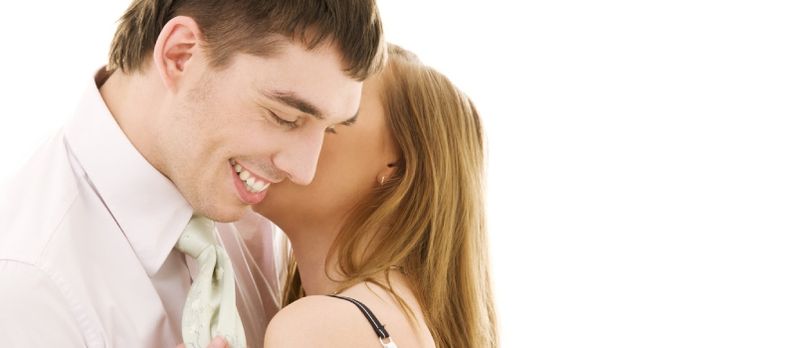 imagen, de, pareja, enamorado, encima, blanco
